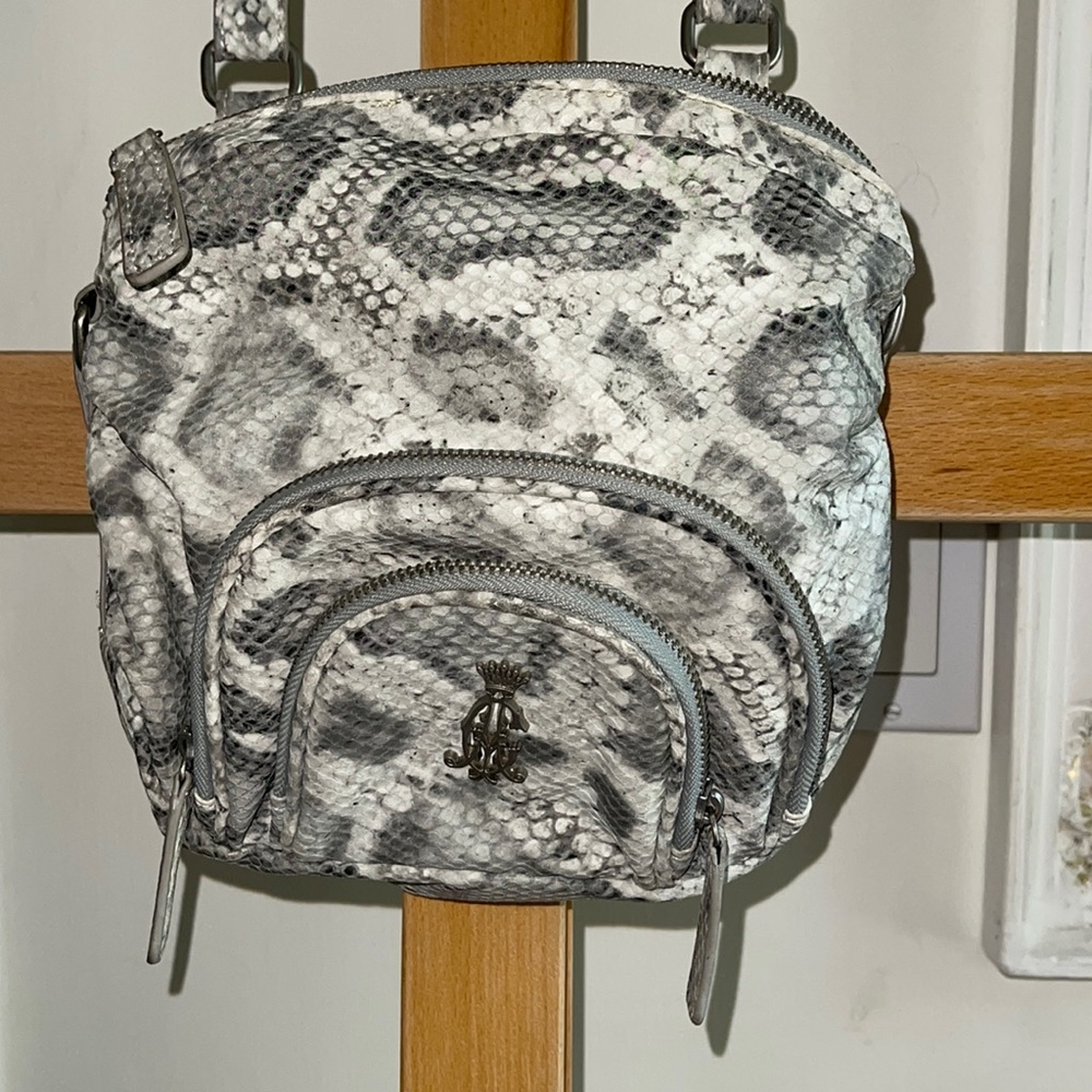 Christian Audigier snake skin design woman’s crossbody bag